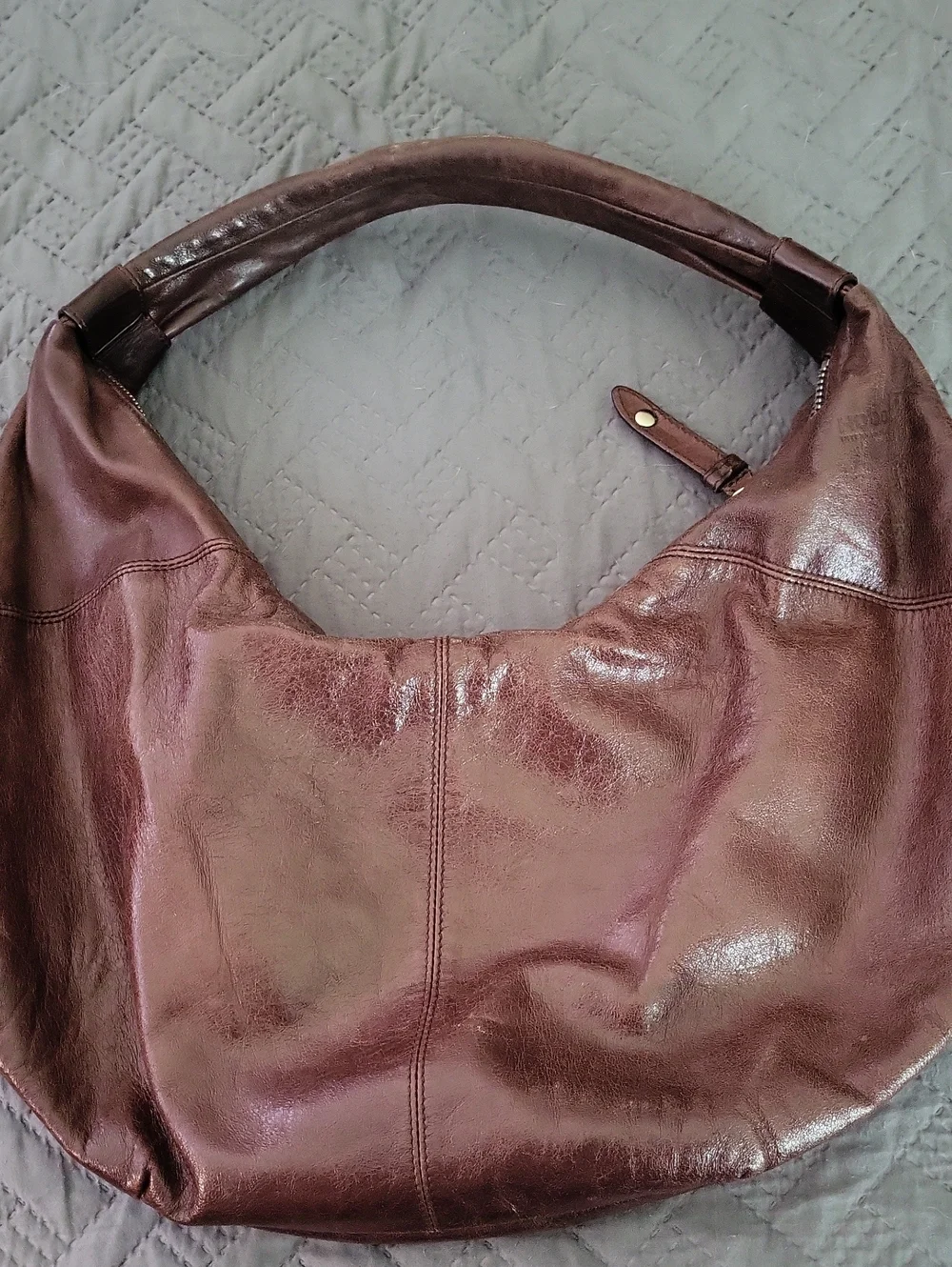 HOBO Chestnut Brown Leather Hobo Bag